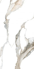 Calacatta Fantasy Topo 24x48 Polished Marble Look Porcelain Tile