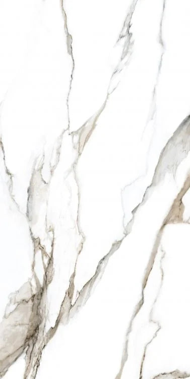 Calacatta Fantasy Topo 24x48 Polished Marble Look Porcelain Tile