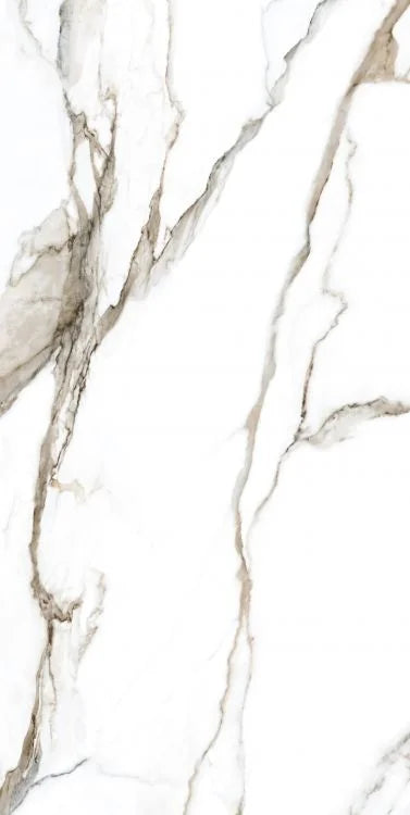 Calacatta Fantasy Topo 24x48 Polished Marble Look Porcelain Tile