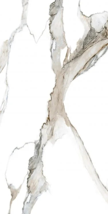 Calacatta Fantasy Topo 24x48 Polished Marble Look Porcelain Tile
