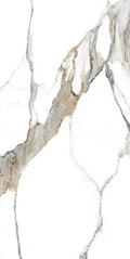Calacatta Fantasy Topo 24x48 Polished Marble Look Porcelain Tile