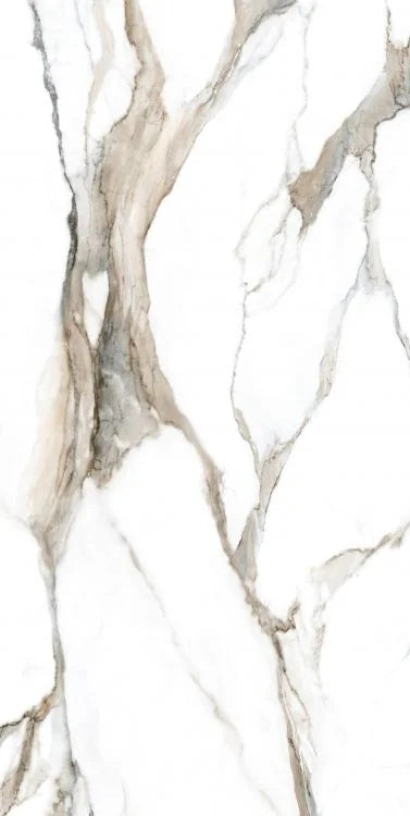 Calacatta Fantasy Topo 24x48 Polished Marble Look Porcelain Tile