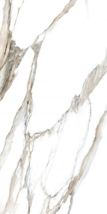 Calacatta Fantasy Topo 24x48 Polished Marble Look Porcelain Tile