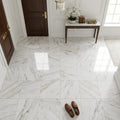 Calacatta Gold 12x12 Polished Marble Tile — Foyer floor