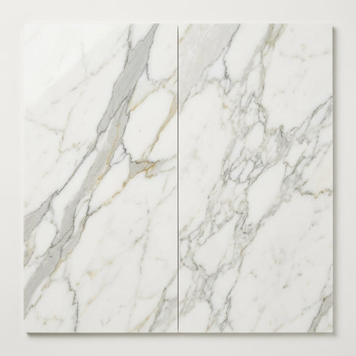 Calacatta Gold 12x24 Polished Marble Tile close-up