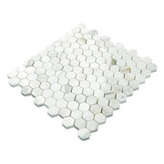 Calacatta Gold 1" Hexagon Polished Marble Mosaic Tile