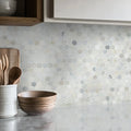 Calacatta Gold 1" Hexagon Polished Marble Mosaic Tile