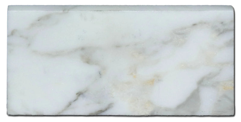 Calacatta Gold 3x6 Honed Veined Marble Tile