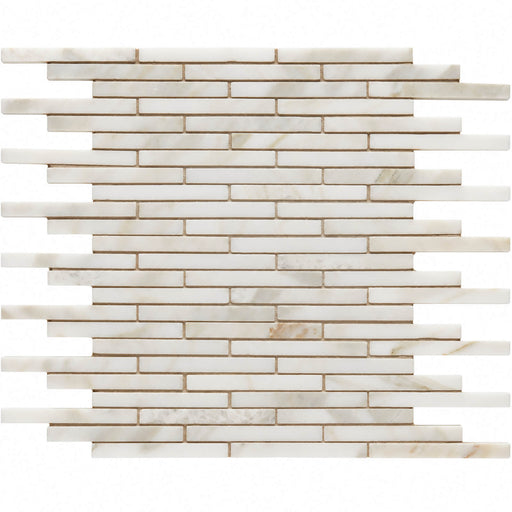 Calacatta Gold Honed Mini Brick Marble Mosaic