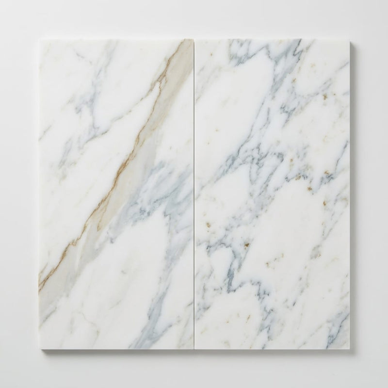 Calacatta Gold (Italian) Marble 12x24 Honed Tile close-up