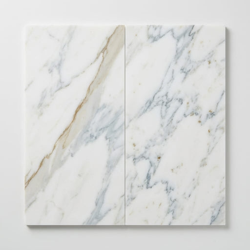 Calacatta Gold (Italian) Marble 12x24 Honed Tile close-up
