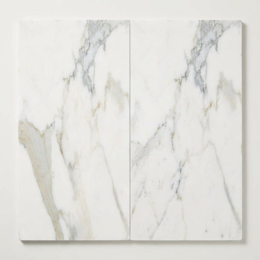 Calacatta Gold (Italian) Marble 18x36 Honed Tile close-up