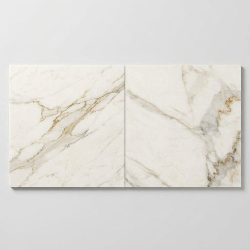 Calacatta Gold (Italian) Marble 24x24 Honed Tile close-up