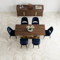 Calacatta Gold (Italian) Marble 24x24 Honed Tile — Dining Room floor