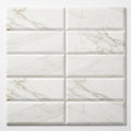 Calacatta Gold (Italian) Marble 4x12 Honed Tile close-up