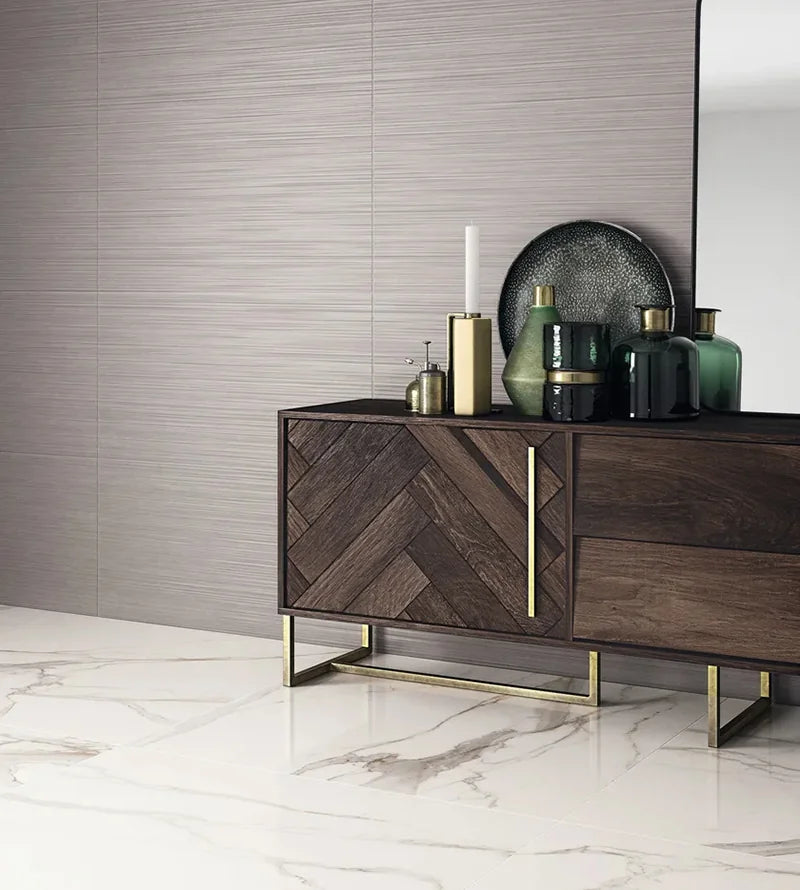 Calacatta Gold Lux 24x48 Semi Polished Porcelain Floor and Wall Tile