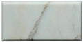 Calacatta Gold 3x6 Deep Beveled Polished Veined Marble Tile