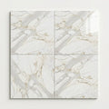 Calacatta Gold Marble Tile 18x18 Polished close-up