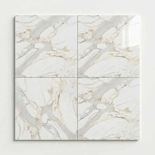 Calacatta Gold Marble Tile 18x18 Polished close-up