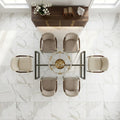 Calacatta Gold Marble Tile 24x24 Honed — Dining Room floor