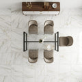 Calacatta Gold Marble Tile 24x24 Polished — Dining Room floor