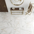 Calacatta Gold Marble Tile 24x24 Polished — Foyer floor