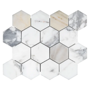 Calacatta Gold Mini Brick Polished Marble Mosaic