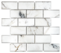 Calacatta Gold Mini Brick Polished Marble Mosaic
