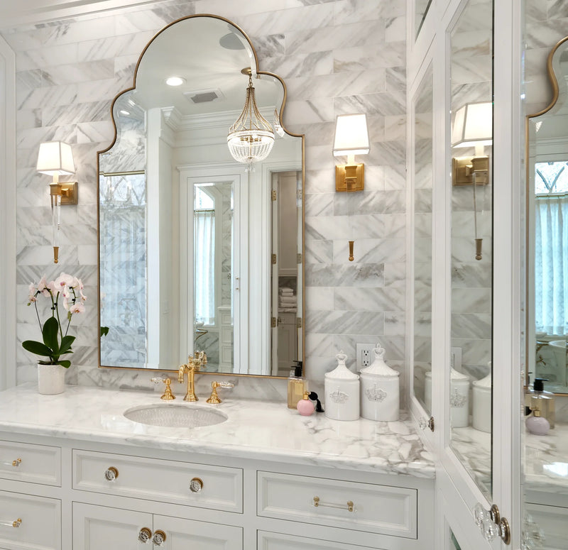 Calacatta Gold Pencil 45 Liner Polished Marble Trim