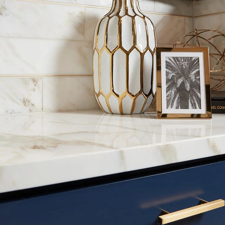 Calacatta Gold Pencil 45 Liner Polished Marble Trim
