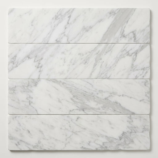 Calacatta Gris 4x16x3/8 Honed Marble Tile close-up