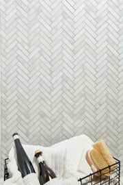 Completa Marble Series Calacatta Gris Feather Honed Mosaic