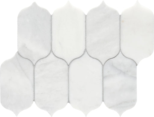 Completa Marble Series Calacatta Gris Feather Honed Mosaic