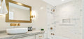 Calacatta Gris Large Chevron Honed Marble Mosaic