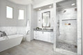 Calacatta Gris Large Chevron Honed Marble Mosaic