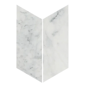 Calacatta Gris Large Chevron Honed Marble Mosaic