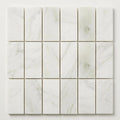 Calacatta Oliva Marble 1x2 Honed Herringbone Mosaic close-up