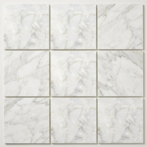 Calacatta Oliva Marble 12x12 Polished Tile close-up