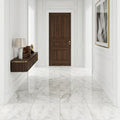 Calacatta Oliva Marble 12x12 Polished Tile — Hallway floor