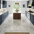 Calacatta Oliva Marble 12x12 Polished Tile — Kitchen floor