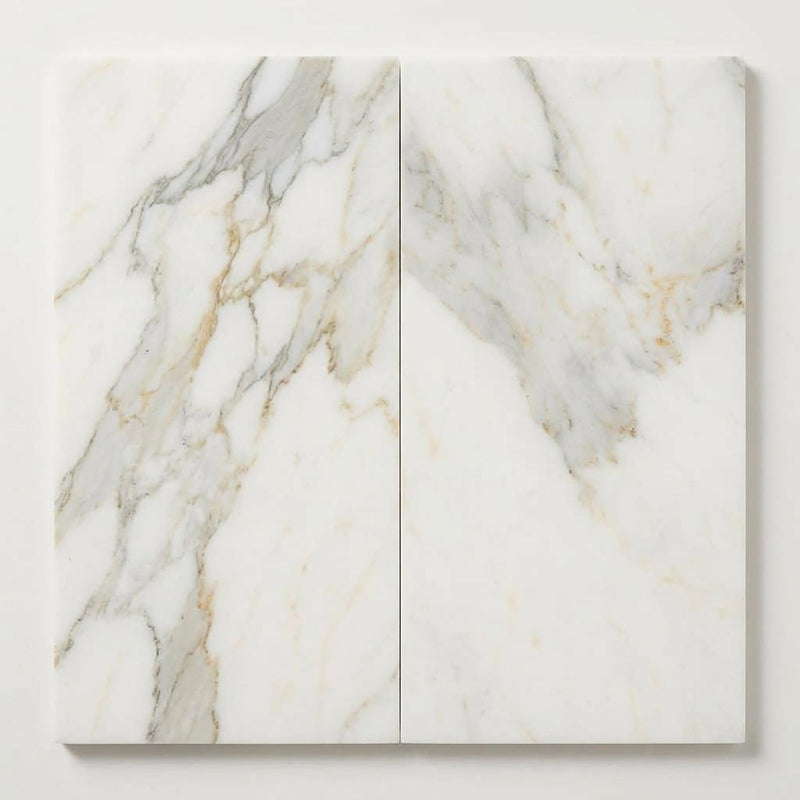 Calacatta Oliva Marble 12x24 Honed Tile close-up