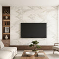 Calacatta Oliva Marble 12x24 Honed Tile — Living Room feature wall