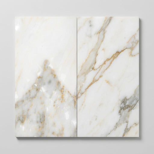 Calacatta Oliva Marble 12x24 Polished Tile close-up