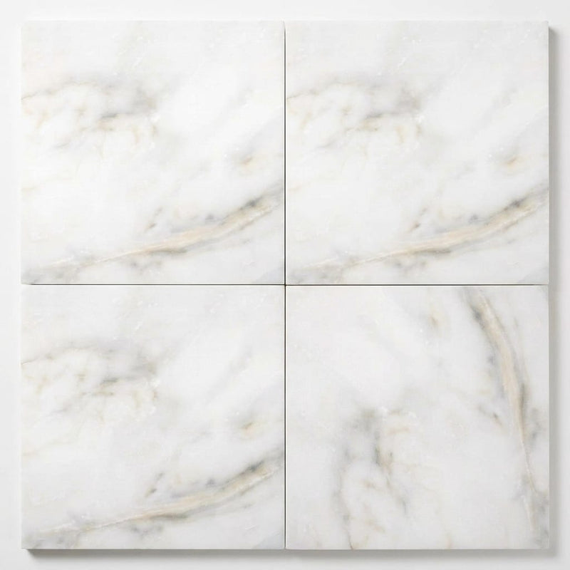 Calacatta Oliva Marble 18x18 Honed Tile close-up