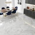 Calacatta Oliva Marble 18x18 Polished Tile — Dining Room floor