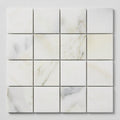Calacatta Oliva Marble 2x2 Honed Mosaic close-up
