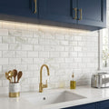 Calacatta Oliva Marble 3x6 Honed Tile — Kitchen backsplash
