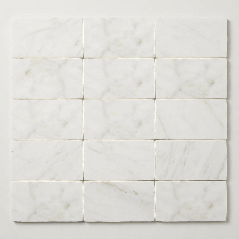 Calacatta Oliva Marble 3x6 Honed Tile close-up