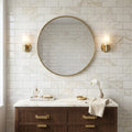 Calacatta Oliva Marble 3x6 Polished Tile — Bathroom wall