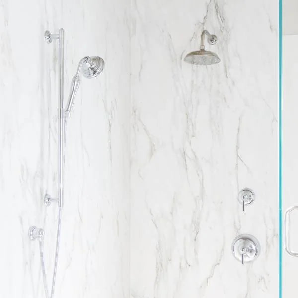 Calacatta Oro 3" Hexagon Honed Marble Mosaic